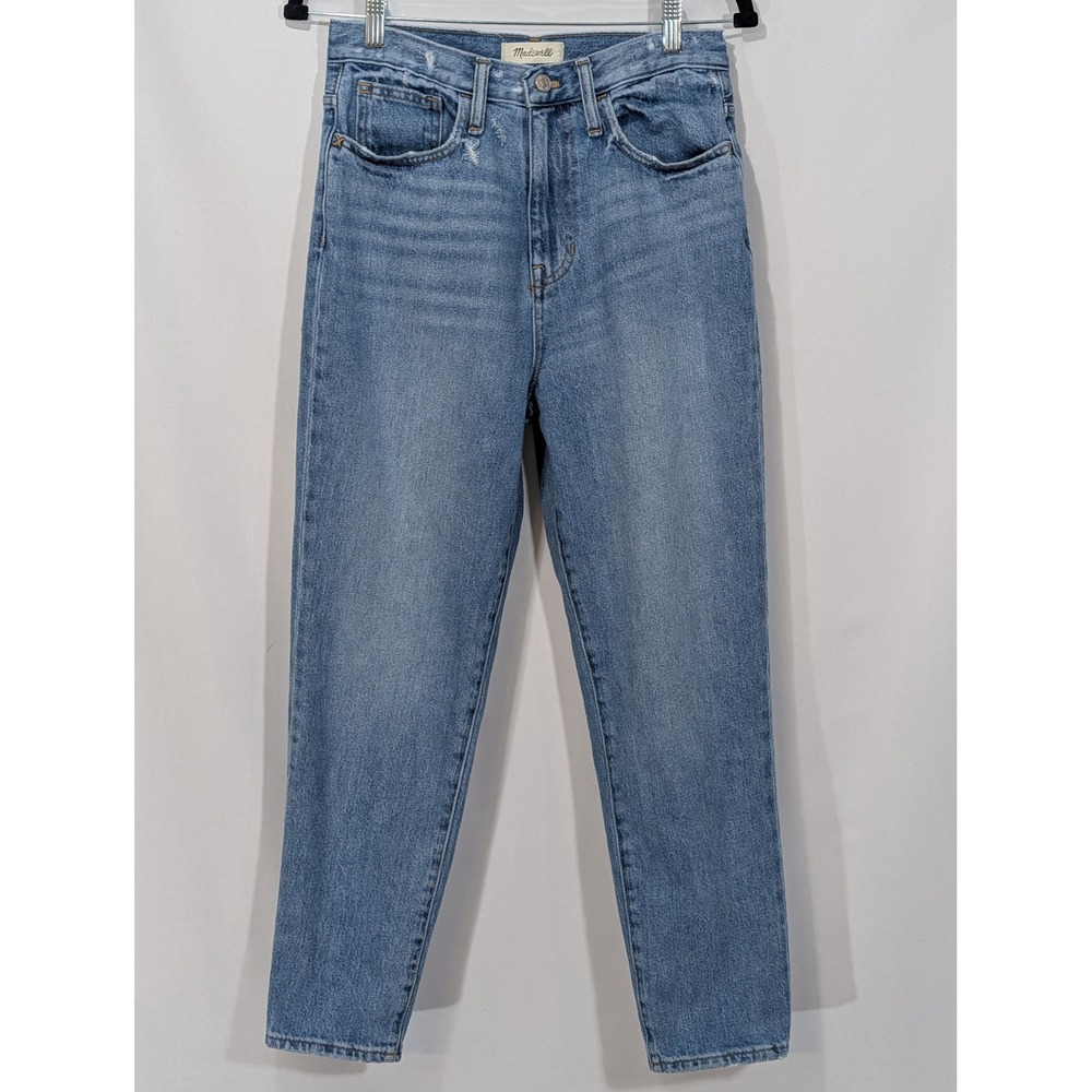 Madewell The Momjean High Rise Straight Leg Light‎ Wash Size 26